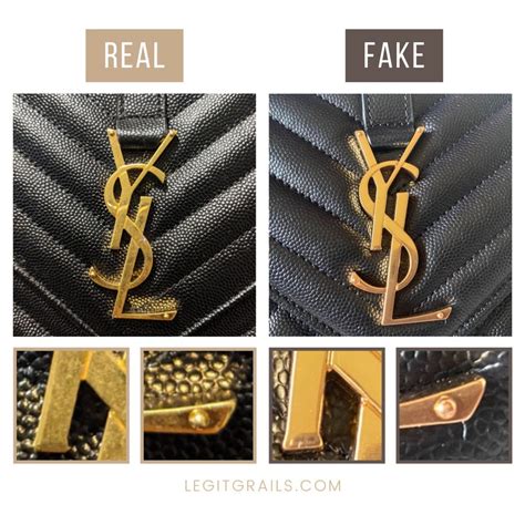 yves saint laurent falso|How to Spot Fake vs. Real YSL Bags: 9 Things to Look For.